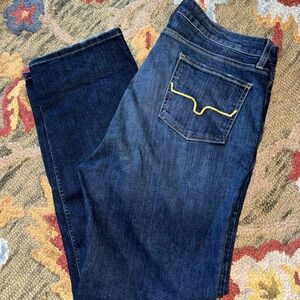 Kimes Ranch Dark Blue Straight Leg Jeans